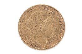 FRANCE 2ND REPUBLIC GOLD 10 FRANCS 1851 A