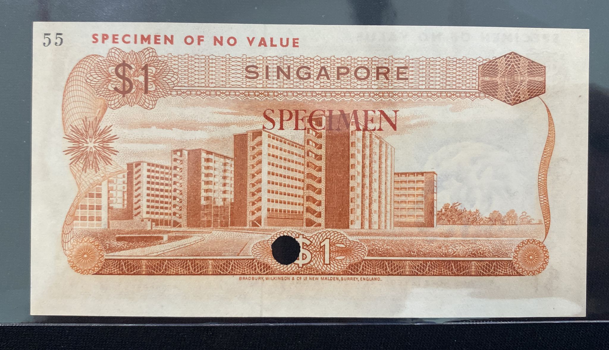 A RARE SINGAPORE ORCHID SERIES 1 DOLLAR COLOUR TRIAL - Image 4 of 4