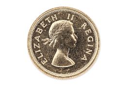 SOUTH AFRICA ELIZABETH II GOLD 1 POUND 1953