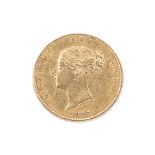 GREAT BRITAIN VICTORIA GOLD 1/2 SOVEREIGN 1847