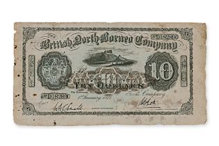 BRITISH NORTH BORNEO 10 DOLLARS 1927