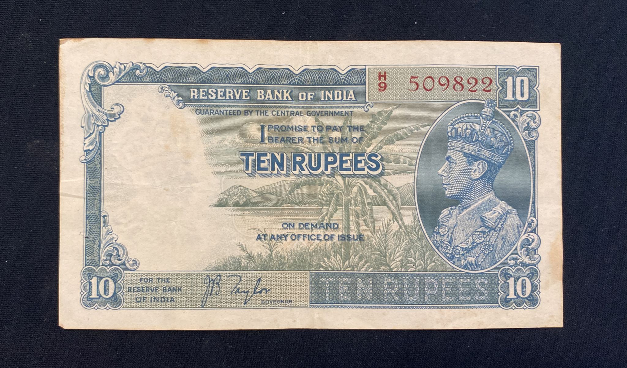 BRITISH INDIA GEORGE VI 5 RUPEES; 10 RUPEES 1937, 1943 (5) - Image 8 of 11