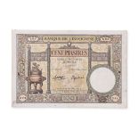 FRENCH INDOCHINA 100 PIASTRES ND 1936-1939