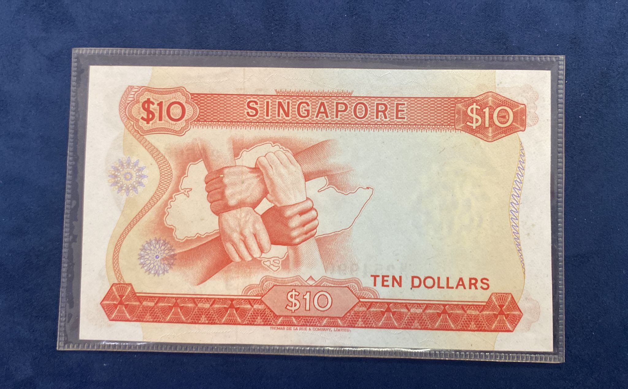 SINGAPORE ORCHID SERIES 10 DOLLAR 1973 SERIAL NUMBER ERROR - Image 8 of 8