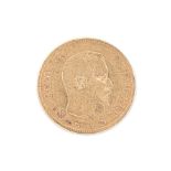 FRANCE NAPOLEON III GOLD 10 FRANCS 1857