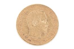 FRANCE NAPOLEON III GOLD 10 FRANCS 1857