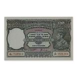 RESERVE BANK OF INDIA GEORGE VI 100 RUPEES 1937