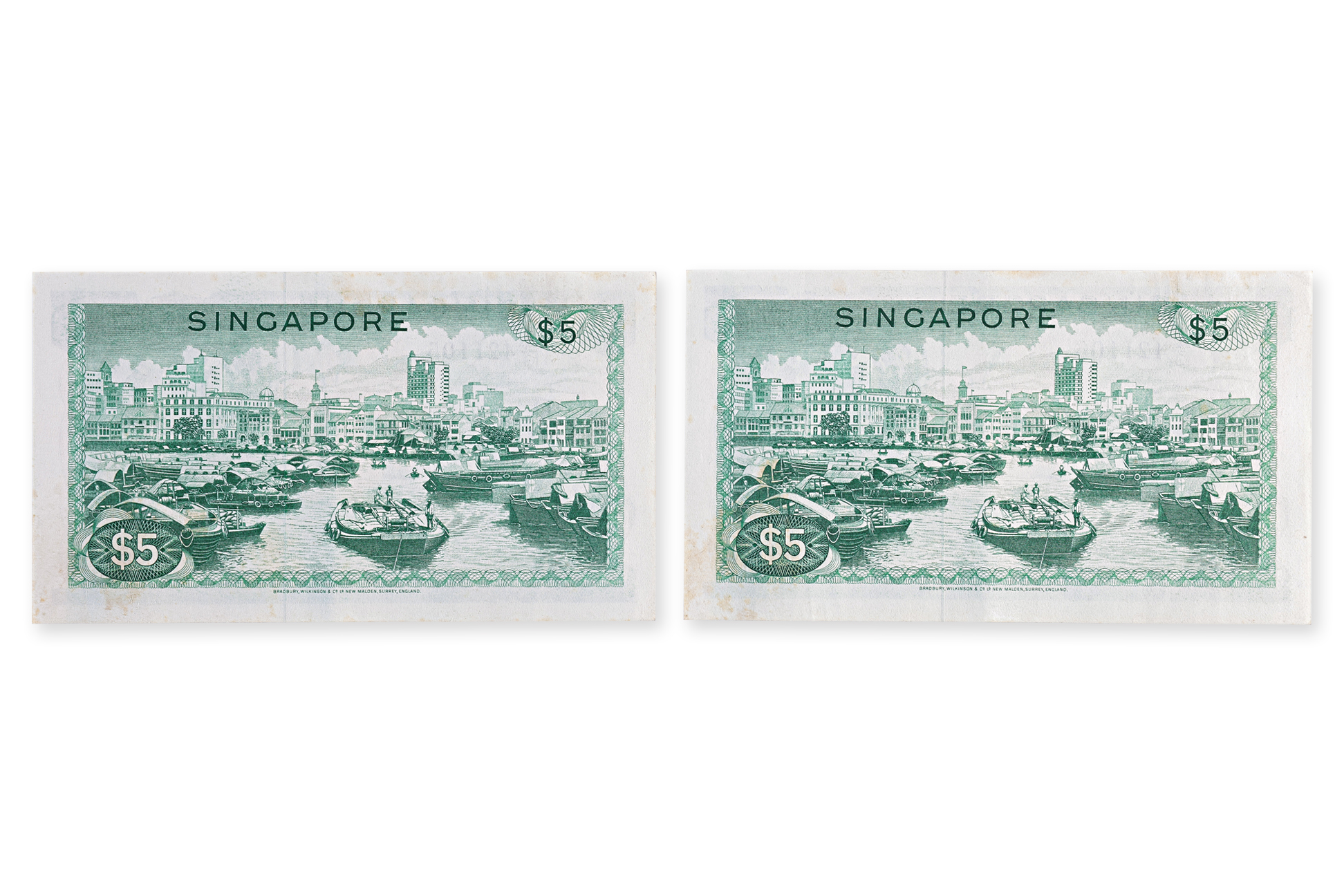 SINGAPORE ORCHID SERIES 5 DOLLAR 1967 CONSECUTIVE (2) - Image 2 of 6