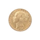 GREAT BRITAIN VICTORIA GOLD SOVEREIGN 1856