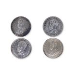 AUSTRALIA GEORGE V 1 FLORIN 1918; 1927; 1931 (4)