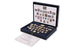 'TREASURES FROM THE ROYAL COLLECTION' SILVER GILT STAMPS