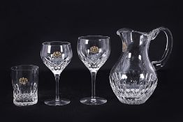 A LARGE SUITE OF CRYSTAL TABLE GLASSES