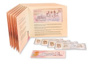 SINGAPORE, A GROUP OF 20, 50 DOLLAR COMMEMORATIVE NOTES (11)