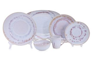 A CRATE & BARREL 'AMINA' POTTERY DINNER SERVICE