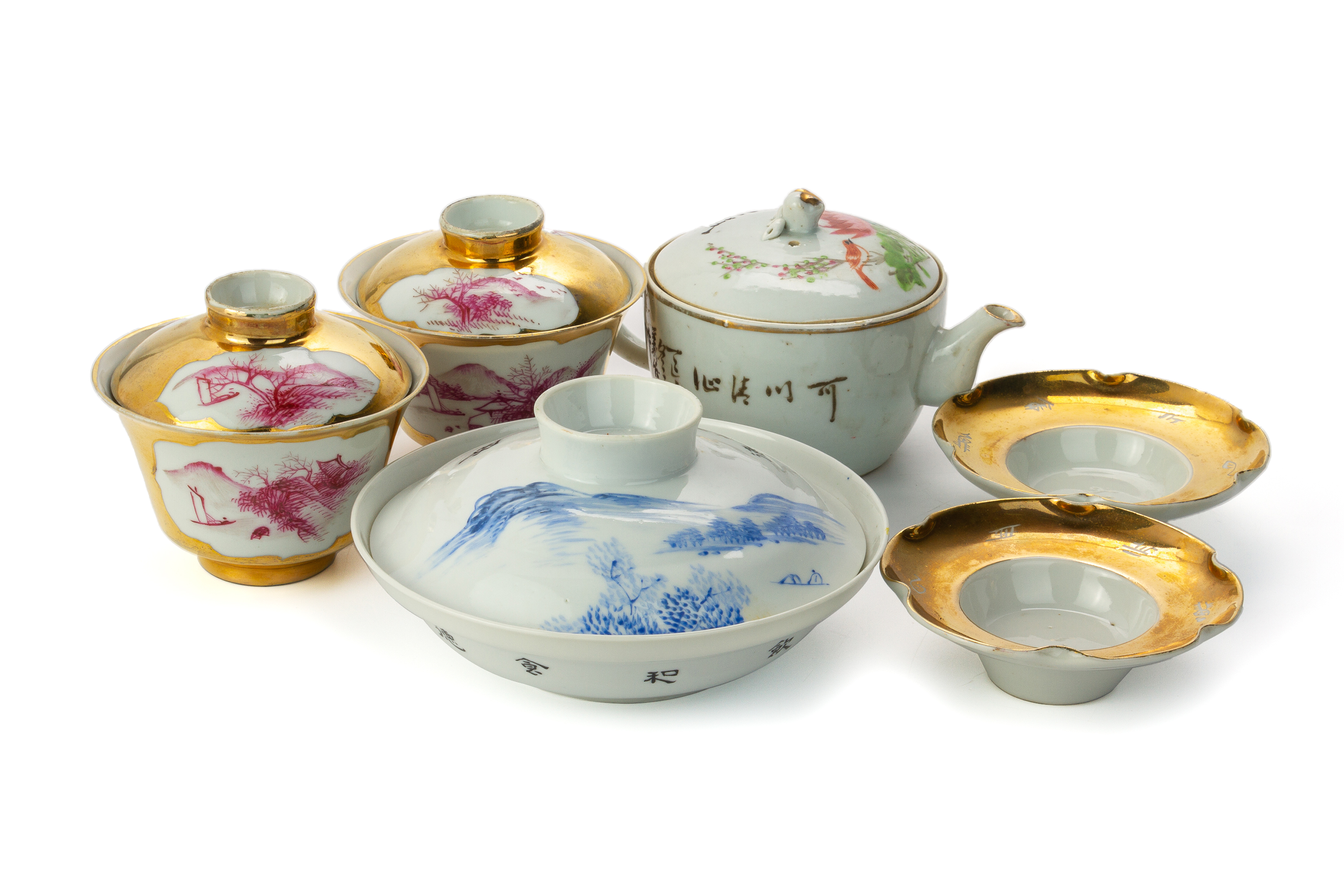 A GROUP OF ASSORTED ORIENTAL PORCELAIN ITEMS - Image 3 of 3