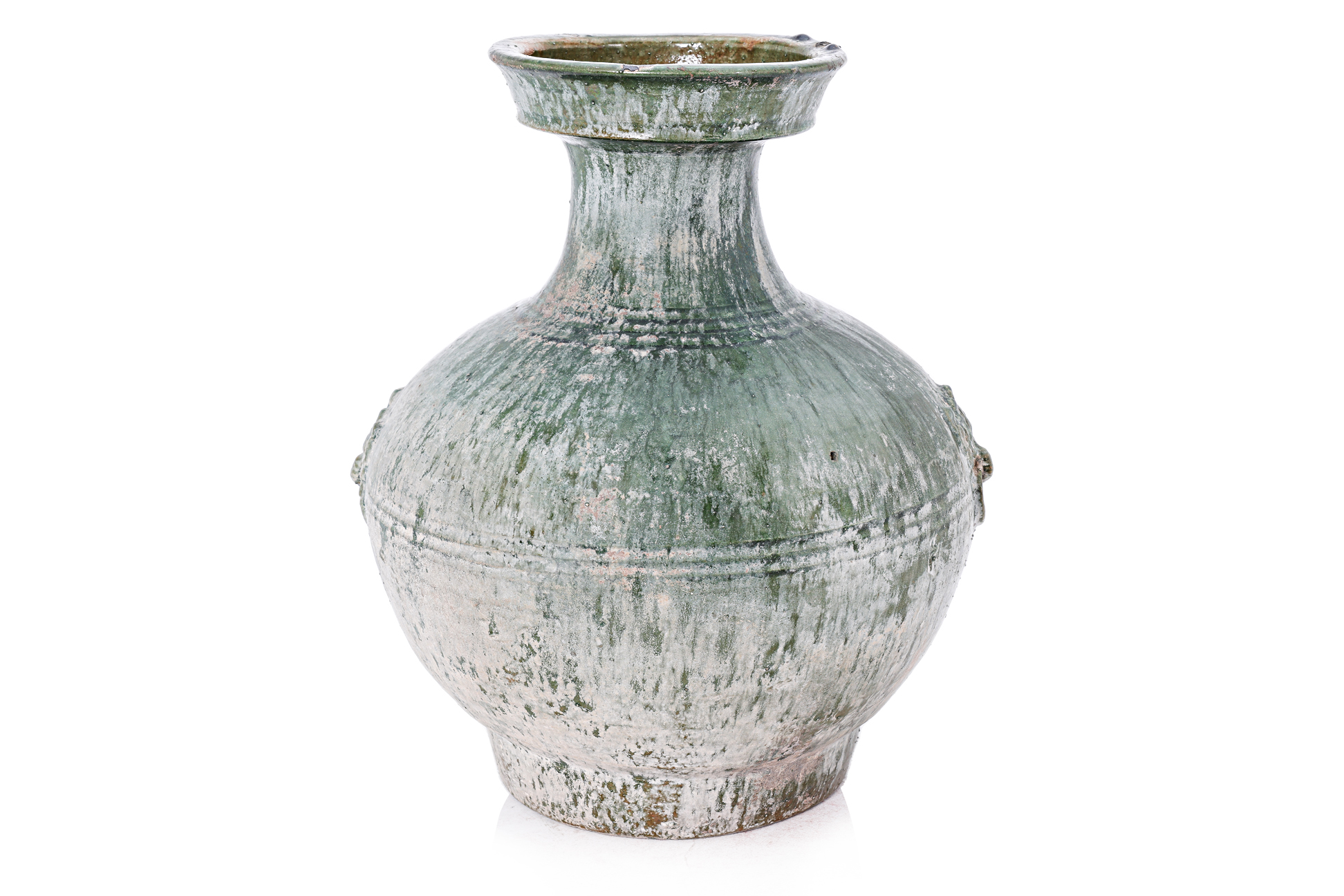 A GREEN GLAZED POTTERY JAR, HU