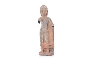 A CAMBODIAN STANDING BUDDHA FIGURE