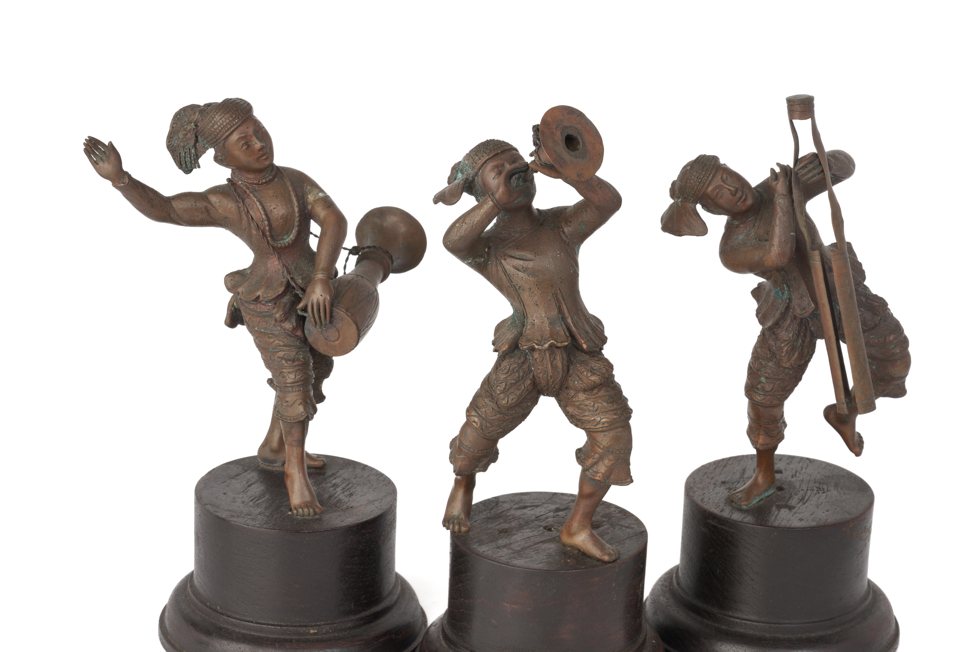 A SET OF SIX BURMESE BRONZE FIGURES - Image 2 of 3