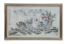 CHINESE SCHOOL (XX) - EIGHT IMMORTALS CROSSING THE SEA