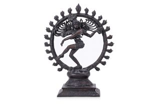 A BRONZE FIGURE OF SHIVA AS LORD OF THE DANCE NATARAJA