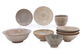 A GROUP OF NINE ASSORTED ASIAN CERAMICS