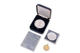 BRITISH COMMONWEALTH GOLD AND SILVER COINS AND A MEDAL