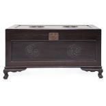 A CHINESE HARDWOOD AND CAMPHOR CHEST