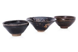 A GROUP OF THREE SONG STYLE TEA BOWLS