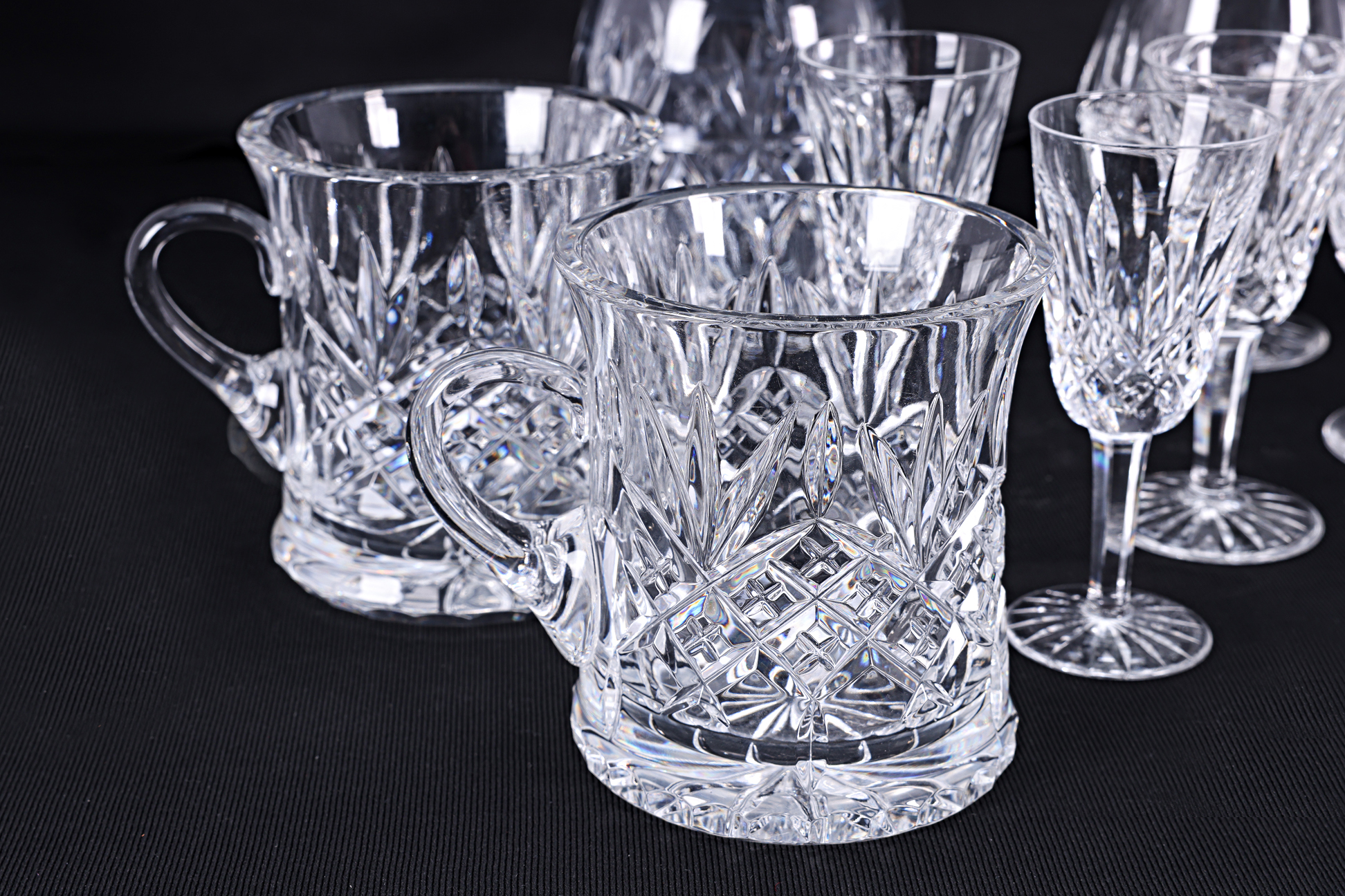 A GROUP OF WATERFORD CRYSTAL AND OTHER TABLE GLASS - Image 4 of 5