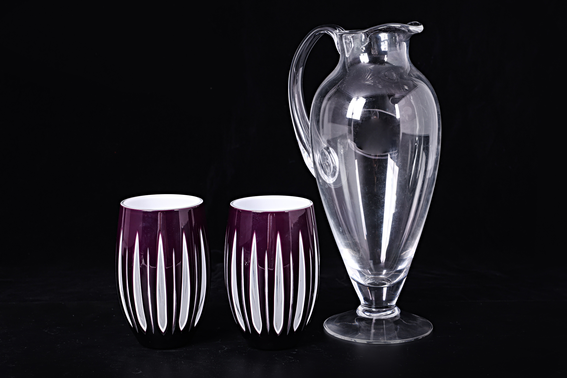 A GROUP OF CRYSTAL AND GLASSWARE - Image 2 of 3