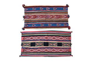 TWO TURKISH KILIM SACKS