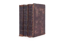 FAMILY BIBLE BY MATTHEW HENRY, 3 VOLUMES, 1793