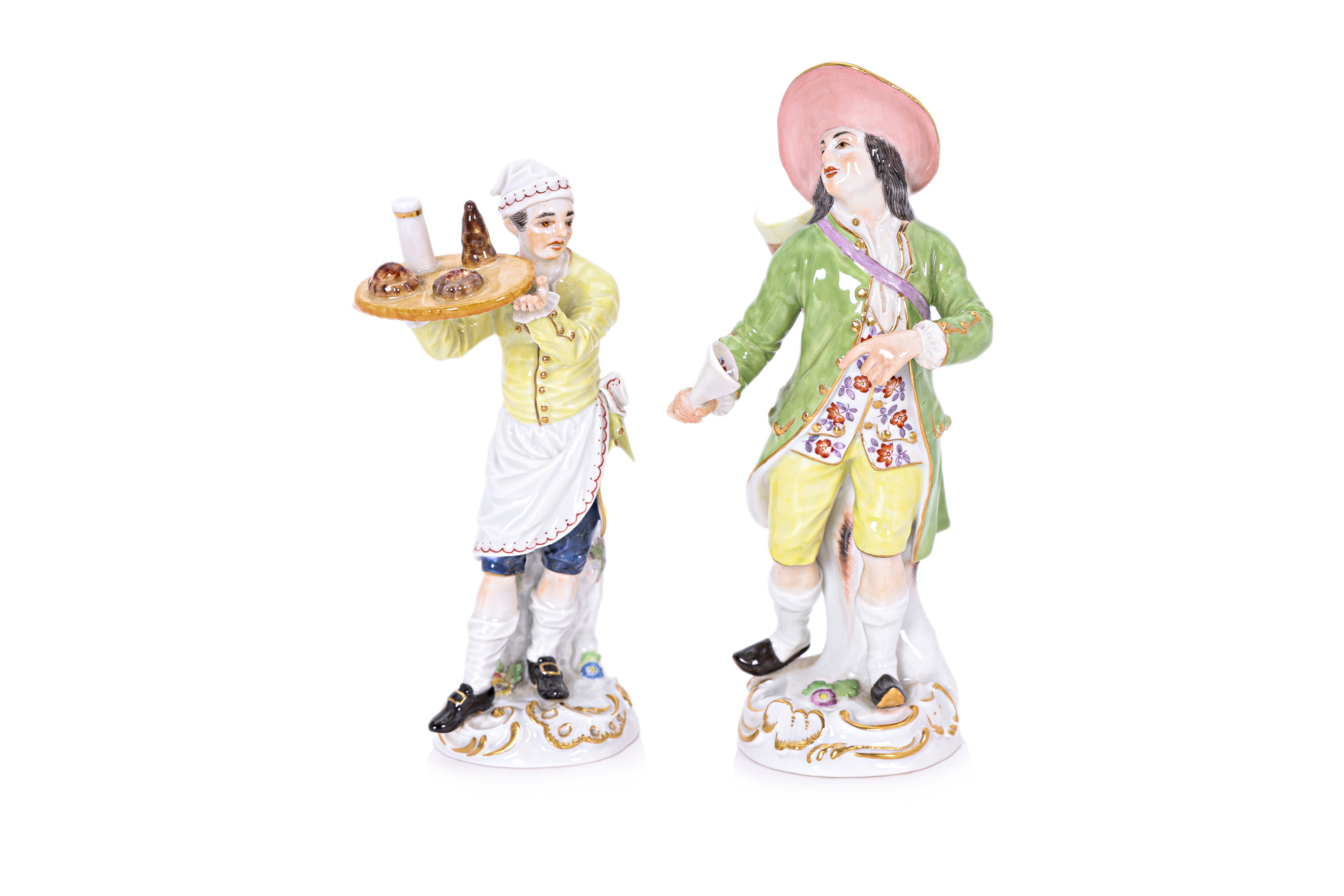 TWO MEISSEN PORCELAIN FIGURES