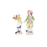 TWO MEISSEN PORCELAIN FIGURES