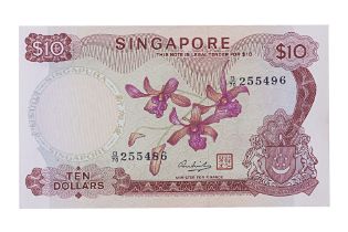 SINGAPORE ORCHID SERIES ERROR 10 DOLLAR