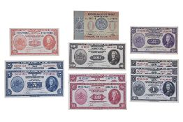 A GROUP OF NETHERLANDS INDIES BANKNOTES 1940, 1943