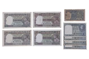 AN ASSORTED GROUP OF INDIA RUPEES