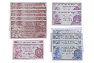 AN ASSORTED GROUP OF NETHERLANDS INDIES BANKNOTES