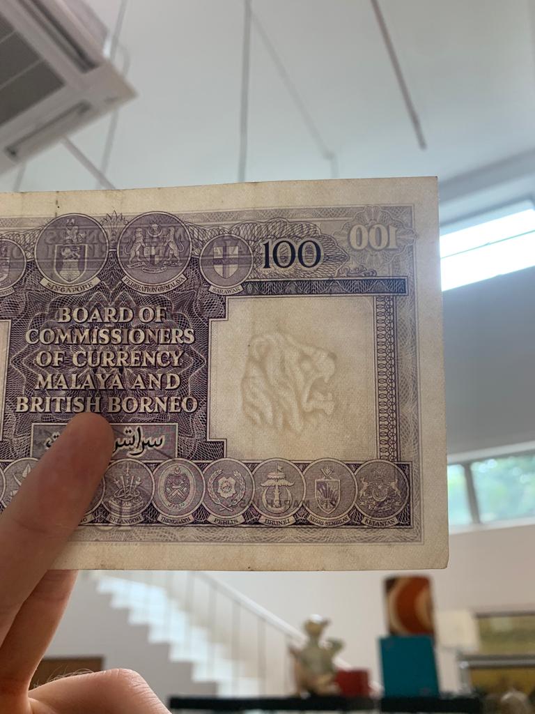 MALAYA AND BRITISH BORNEO 100 DOLLARS 1953 - Image 8 of 12