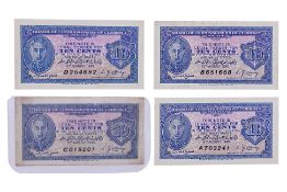 MALAYA 10 CENTS 1940 - CONSECUTIVE SERIAL LETTERS (PART 1)