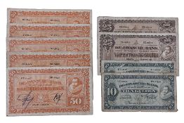 A GROUP OF NETHERLANDS INDIES BANKNOTES 1926-1931