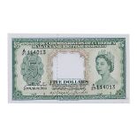 MALAYA AND BRITISH BORNEO 5 DOLLARS 1953