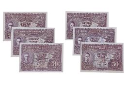 A GROUP OF MALAYA 50 CENTS 1941