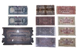 AN ASSORTED GROUP OF STRAITS SETTLEMENTS BANKNOTES