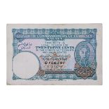 MALAYA 25 CENTS 1940 - SERIAL LETTER C