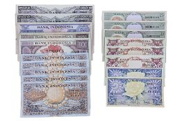 A GROUP OF BANK INDONESIA RUPIAH BANKNOTES 1959