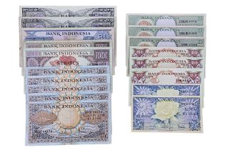 A GROUP OF BANK INDONESIA RUPIAH BANKNOTES 1959