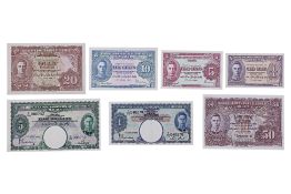 AN ASSORTED GROUP OF MALAYA BANKNOTES 1941