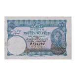 MALAYA 25 CENTS 1940 - SERIAL LETTER D