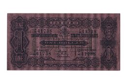 STRAITS SETTLEMENTS 1 DOLLAR 1921